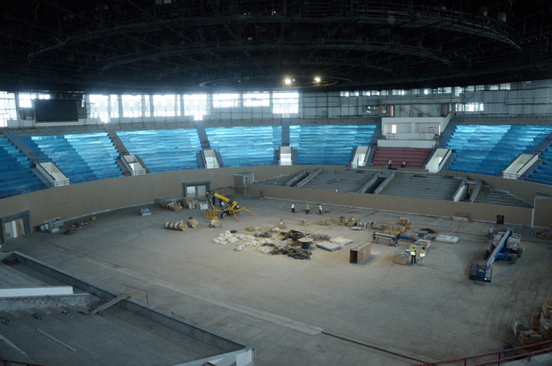 Первая леди Азербайджана Мехрибан Алиева ознакомилась со строительством и реконструкцией спортивных объектов в связи с подготовкой к первым Европейским играм - ФОТО