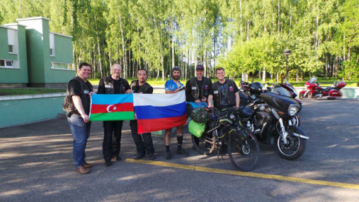 Азербайджанский велопутешественник Рамиль Зиядов достиг Минска - ФОТО