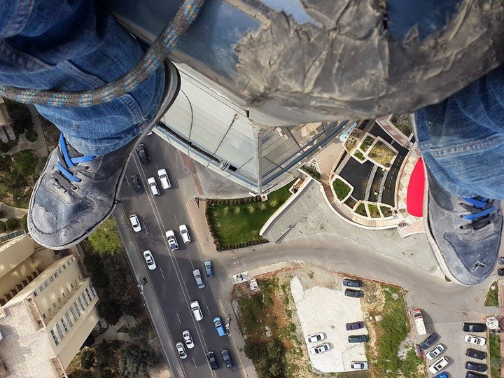 Селфи с высоты Flame Towers в Баку - ФОТО - ВИДЕО