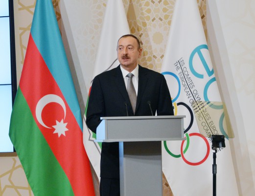 Президент Ильхам Алиев и его супруга Мехрибан Алиева приняли участие в открытии 43-й Генассамблеи Европейского Олимпийского комитета в Баку - ОБНОВЛЕНО - ФОТО