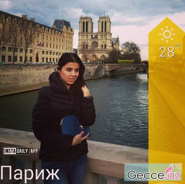 Azərbaycanlı teleaparıcının Paris macərası - FOTO