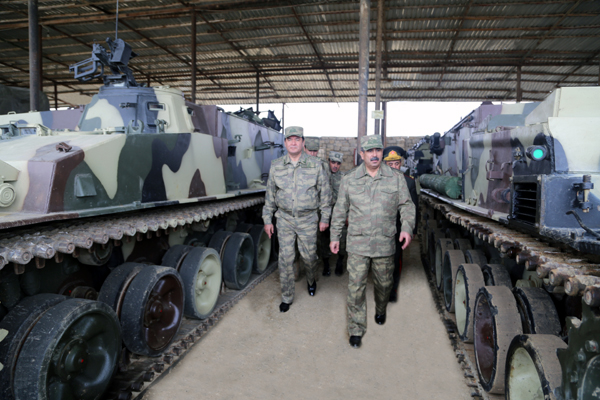 Закир Гасанов проверил уровень боеготовности инженерно-фортификационной воинской части - ФОТО