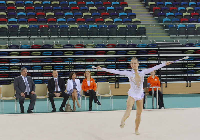 Президент Ильхам Алиев и его супруга Мехрибан Алиева приняли участие в открытии Национальной гимнастической арены - ОБНОВЛЕНО - ФОТО