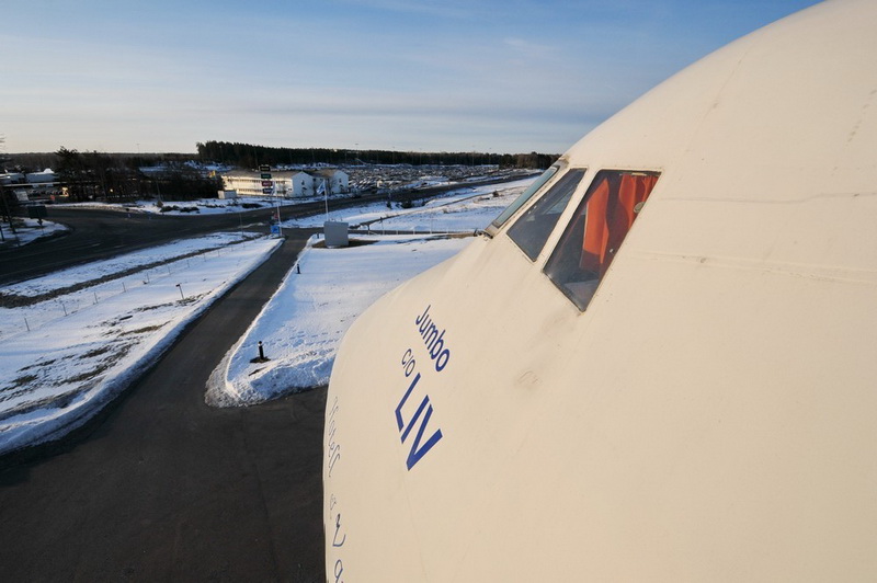 Необыкновенный отель-самолет Боинг-747 в Стокгольме - ФОТОСЕССИЯ