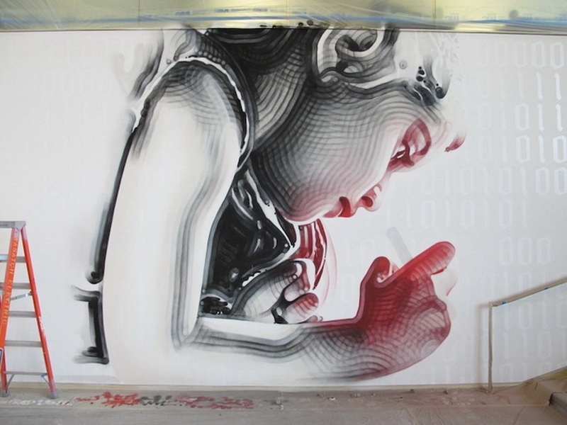 "Картинная галерея Day.Az": Потрясающее граффити в школьном кампусе - ФОТО