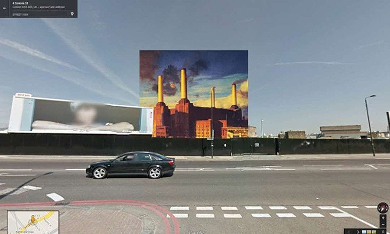 Обложки музыкальных альбомов на Google Street View - ФОТОСЕССИЯ
