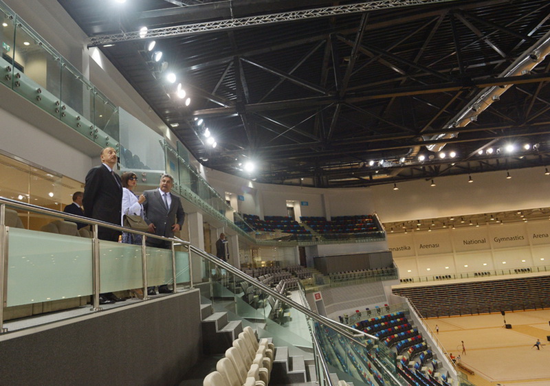Президент Ильхам Алиев и его супруга Мехрибан Алиева приняли участие в открытии Национальной гимнастической арены - ОБНОВЛЕНО - ФОТО