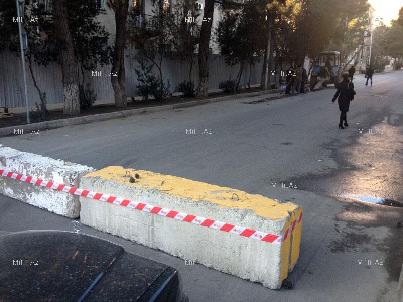 В Баку закрыли улицу – ФОТО