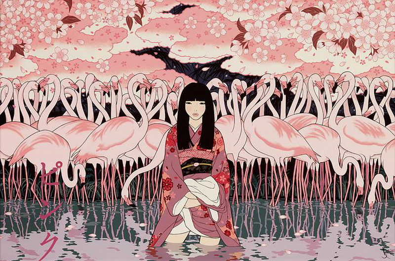 "Картинная галерея Day.Az": Нежные и добрые картины японской художницы - ФОТО