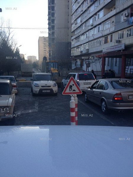 В Баку закрыли улицу – ФОТО