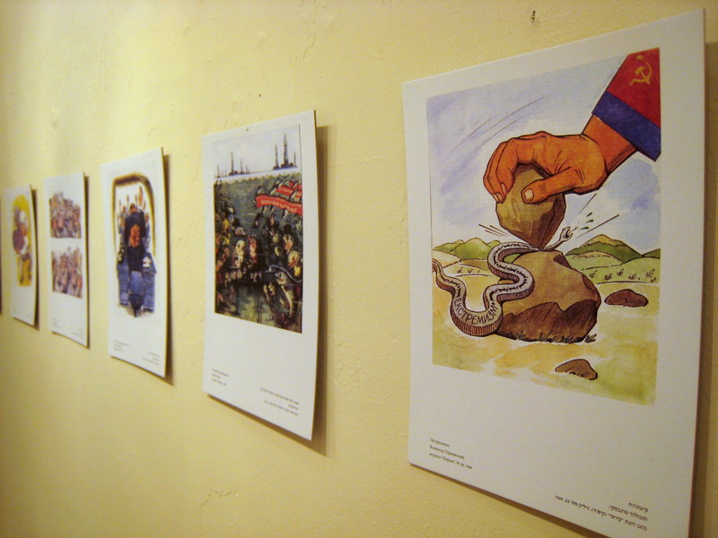В Израиле открылась выставка азербайджанской карикатуры - ФОТО