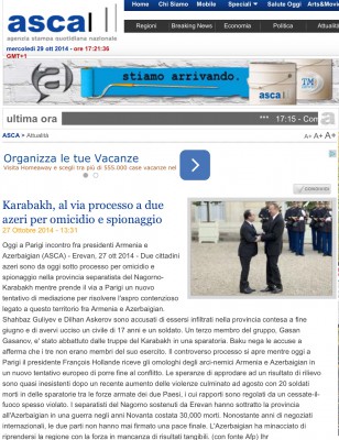 Итальянские СМИ осветили визит Президента Ильхама Алиева во Францию - ФОТО