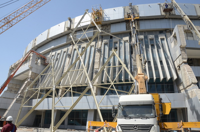 Первая леди Азербайджана Мехрибан Алиева ознакомилась со строительством и реконструкцией спортивных объектов в связи с подготовкой к первым Европейским играм - ФОТО