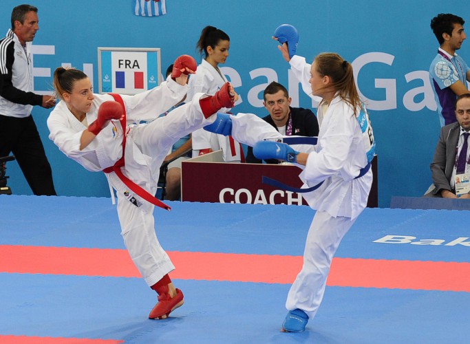 Завершились полуфинальные поединки по карате среди женщин и мужчин - ОБНОВЛЕНО - ФОТО