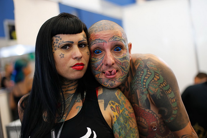 Разрисованные люди: ежегодная конференция татуировщиков в Бразилии - ФОТО