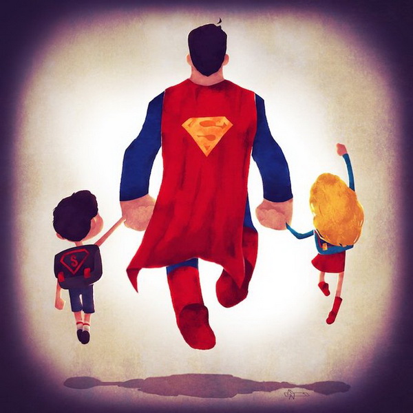 "Картинная галерея Day.Az": Иллюстрации семейных супергероев - ФОТО