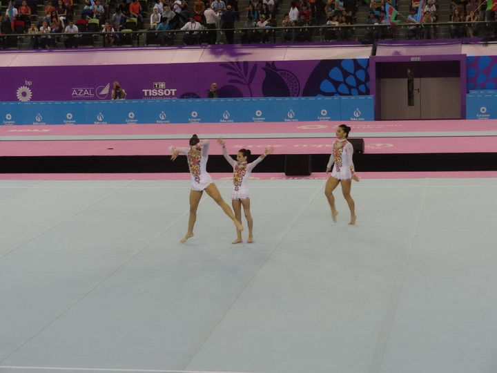 Евроигры в Баку: Азербайджанское акробаты борются за медали - ОБНОВЛЕНО - ФОТО