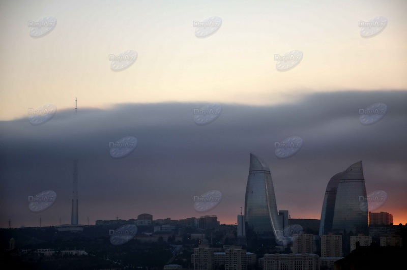"Фотоклуб Day.Az": Огненные закаты над Баку - ФОТО