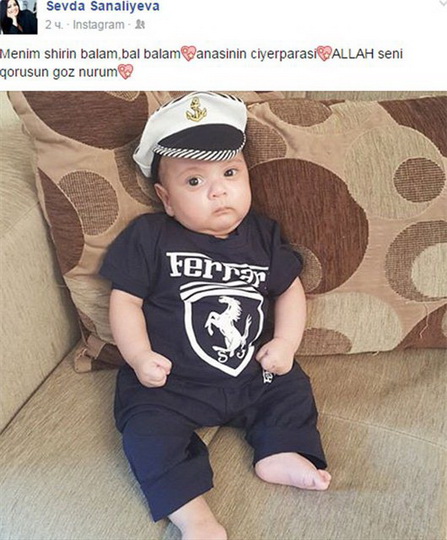 Azərbaycanlı müğənnin yeni doğulmuş oğlu - FOTO