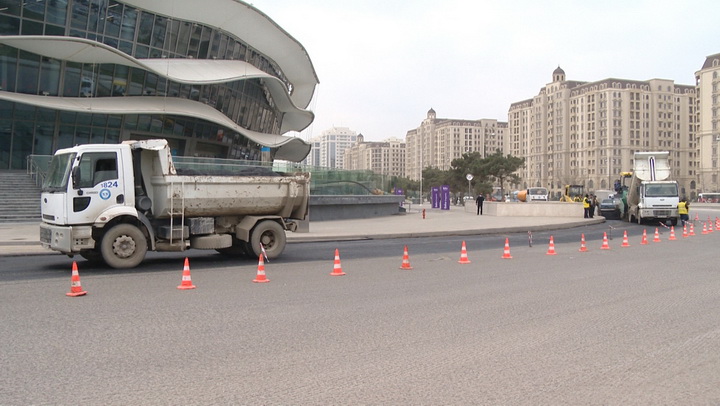 Начался ремонт еще одной бакинской улицы - ФОТО