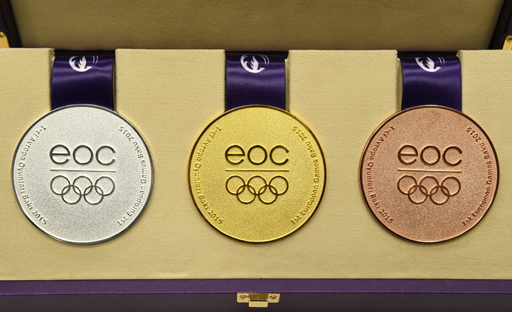 Представлены медали первых Европейских игр Баку 2015 - ФОТО