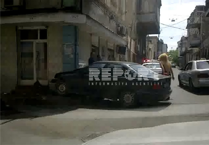На "Бешмертебе" автохулиган протаранил здание - ФОТО