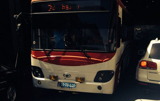 Bakıda daha bir avtobus rüsvayçılığı - FOTO