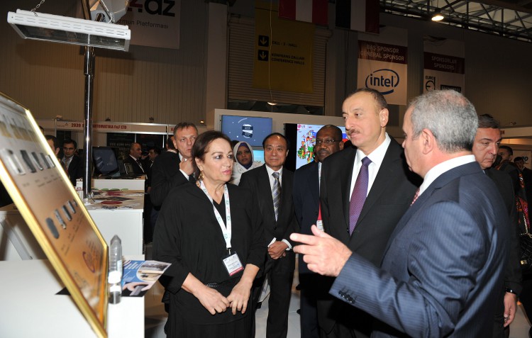 Президент Ильхам Алиев принял участие в открытии выставки "Bakutel-2014" - ОБНОВЛЕНО - ФОТО