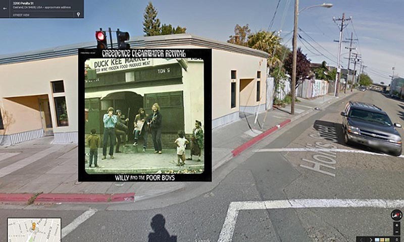 Обложки музыкальных альбомов на Google Street View - ФОТОСЕССИЯ