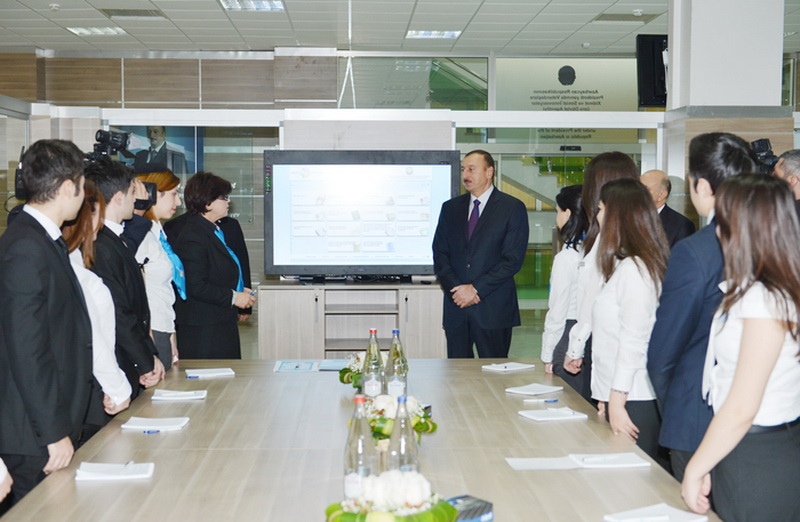 Президент Азербайджана принял участие в открытии здания Госагентства “ASAN” - ОБНОВЛЕНО - ФОТО
