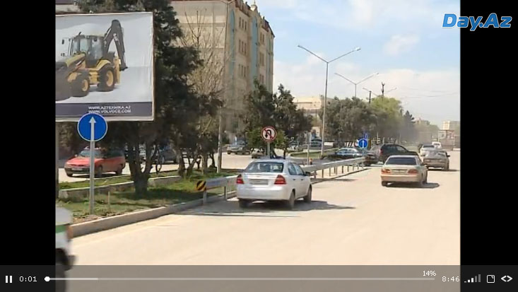 Как бакинские водители игнорируют дорожные знаки - ВИДЕО