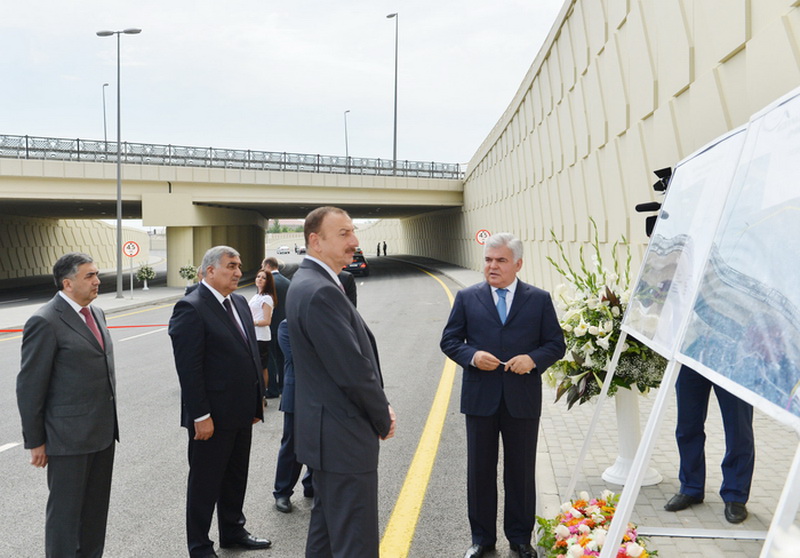 Президент Ильхам Алиев принял участие в открытии дороги Бузовна – Мардакян – Гала - ФОТО