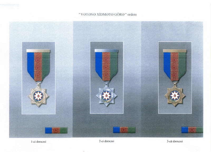 Утверждены изменения в облике ряда орденов и медалей Азербайджана - ОБНОВЛЕНО - ФОТО