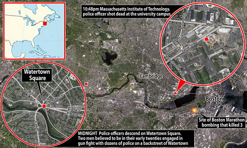 Подозреваемый в осуществлении теракта в Бостоне схвачен и находится в тяжелом состоянии - ОБНОВЛЕНО - ФОТО