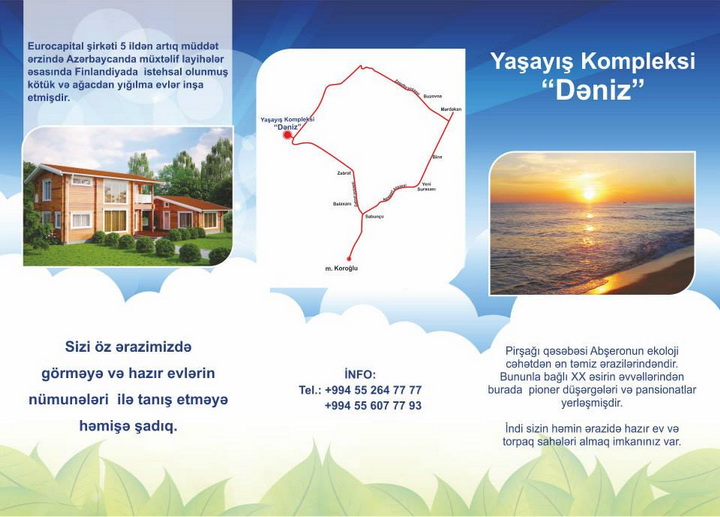 Началась продажа участков в жилом комплексе "Deniz" в Пиршаги - ФОТО