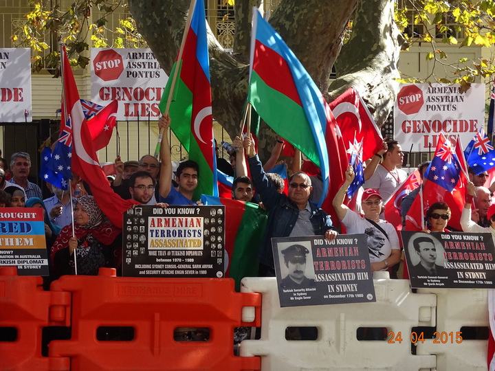 Азербайджанцы Австралии провели акцию "Скажи "стоп" армянской лжи" - ФОТО
