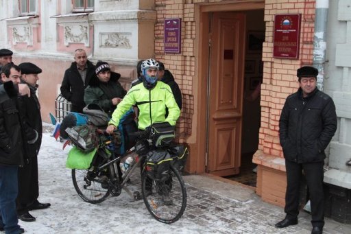 Известный велопутешественник Рамиль Зиядов - из Беларуси в Москву - ФОТО