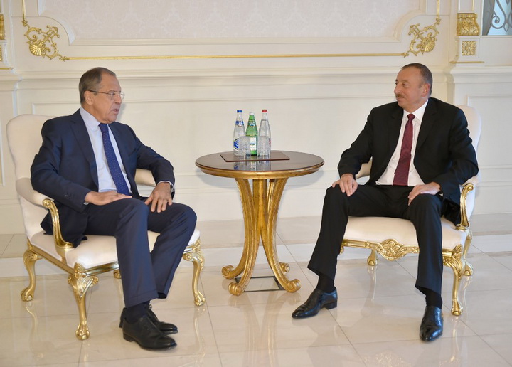 Президент Ильхам Алиев: "Азербайджан настроен на продолжение эффективного и успешного развития двусторонних отношений с Россией" - ФОТО