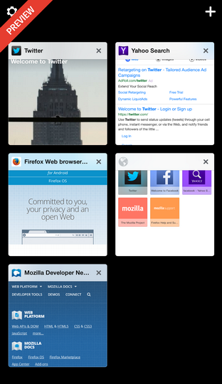 Новая бета-версия браузера Firefox для iOS - ФОТО