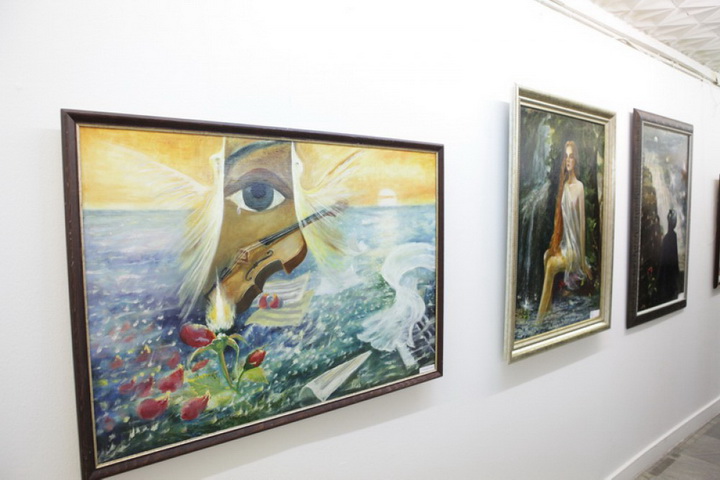 Юбилейная выставка азербайджанского художника в Москве - ФОТО