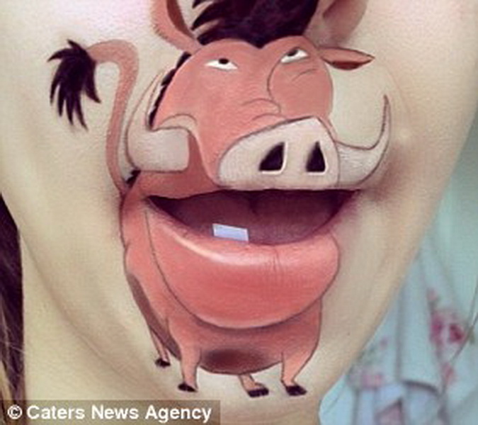 Визажист создает невероятные картинки на своих губах - ФОТО