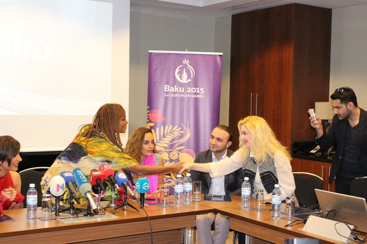 Тунзаля Агаева и Келли Джойс презентовали проект, посвященный Евроиграм в Баку - ФОТО