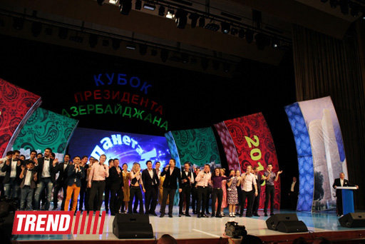 В Баку состоялся международный турнир КВН на Кубок Президента Азербайджана - ФОТО